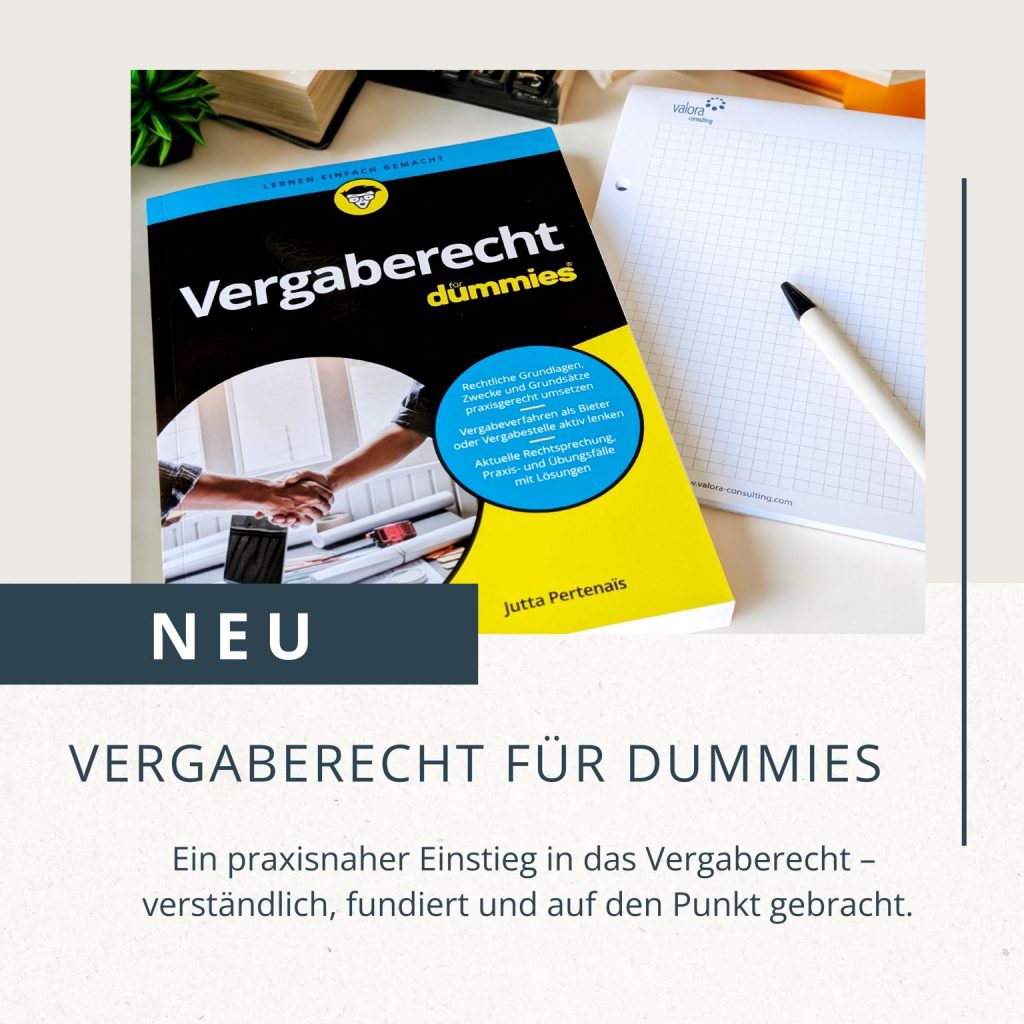 Buchveröffentlichung: "Vergaberecht für dummies" 1 1747289922952